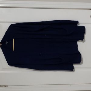3/$15 Reitmans open cardigan with pockets and button detail